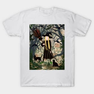 Witch with a broom T-Shirt